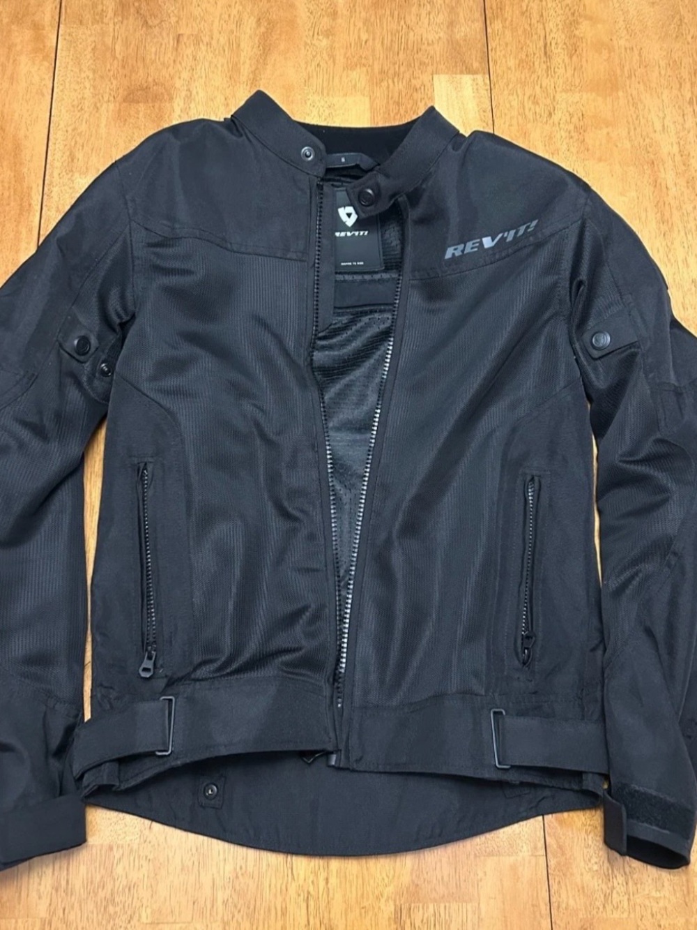 REV'IT! Eclipse Black Performance Motorcycle Jacket—men small